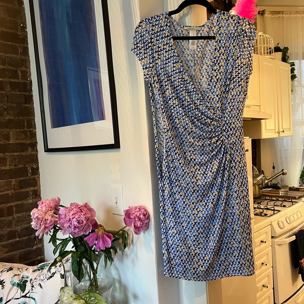 Printed wrap dress